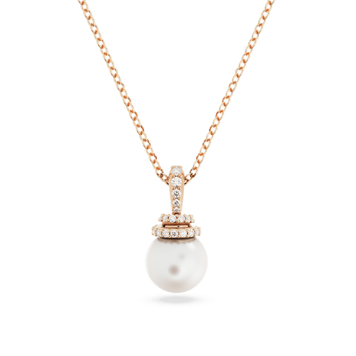 Swarovski Originally pendant, White, Rose gold